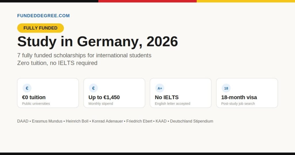 Fully Funded Scholarships in Germany 2026