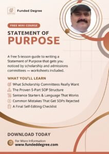 How to Write a Winning statement of purpose for scholarship – PDF mini course