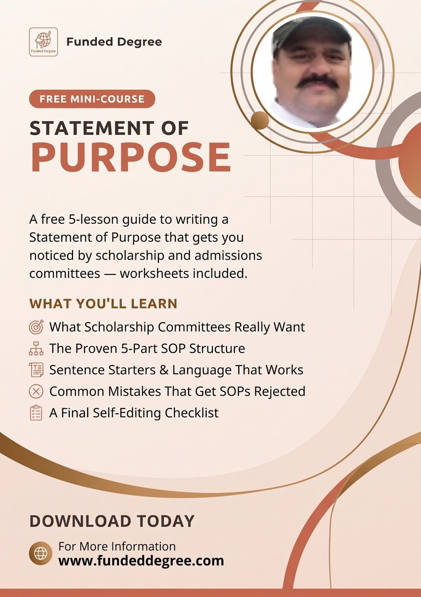 Statement of purpose for scholarships