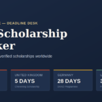 Live Scholarships Deadline Tracker