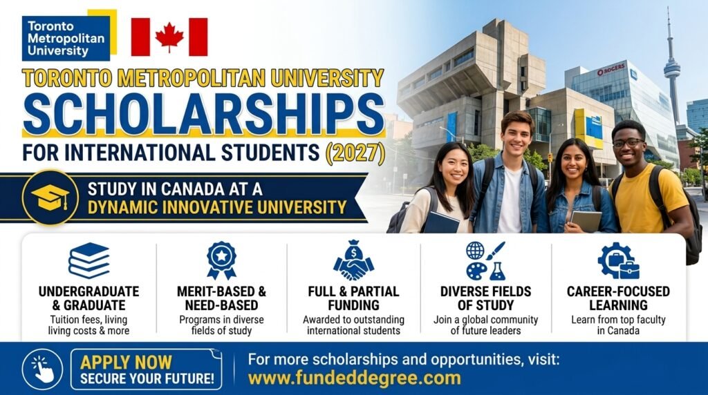 Toronto Metropolitan University scholarships detail