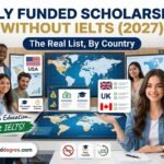 fully funded scholarships without IELTS banner