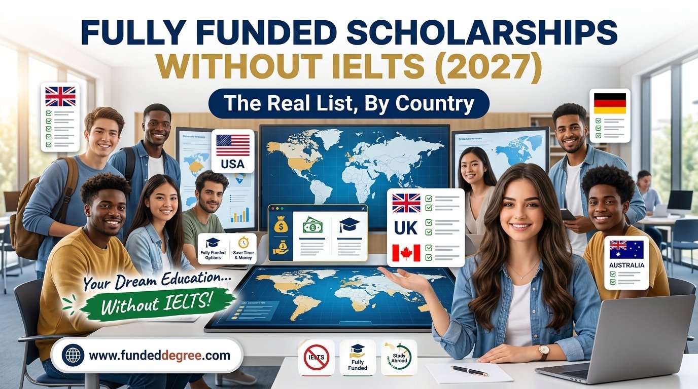 Scholarships without IELTS