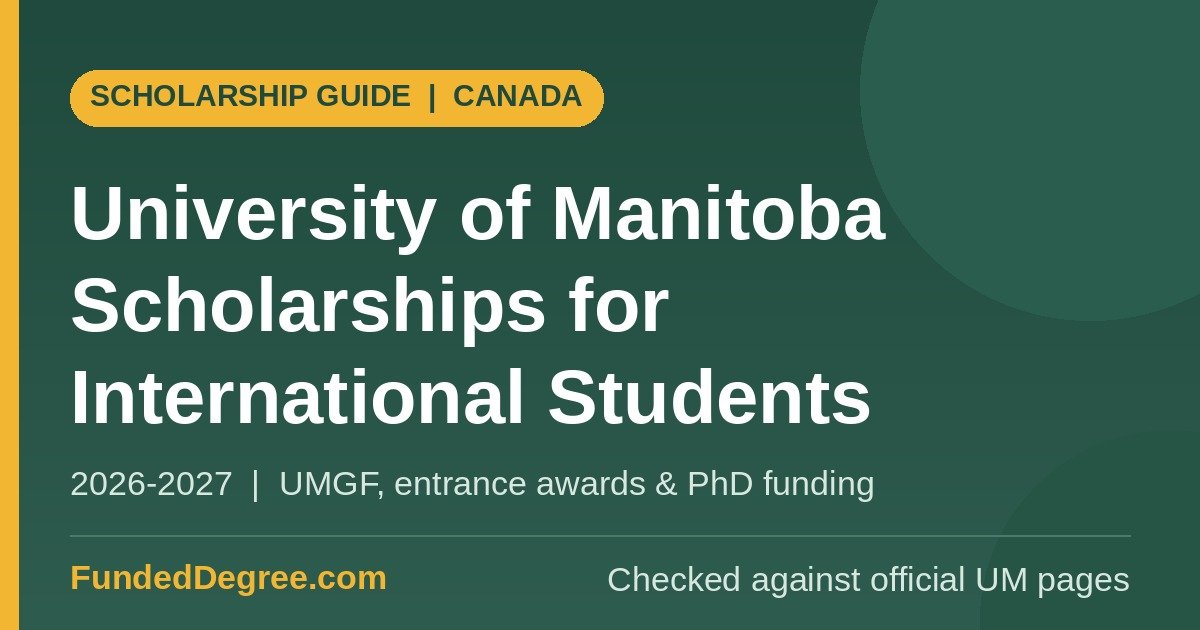 university of manitoba scholarships featured